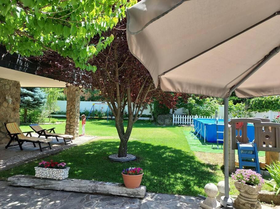 Chalet De 5 Habitaciones En La Sierra De Madrid El Olivo De Miraflores 米拉弗洛迪拉希 外观 照片